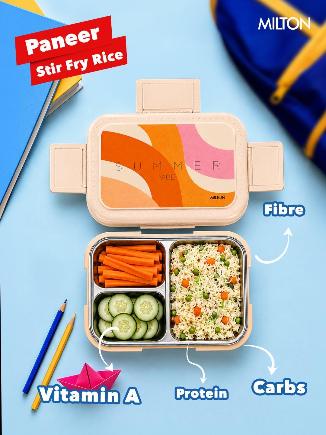 Bravo 3 Steel Thermoware Lunchbox (Milton)