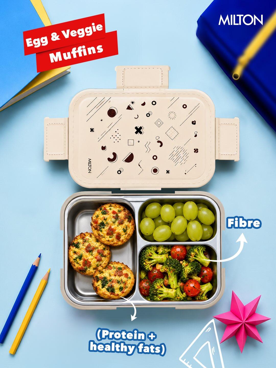 Bravo 3 Steel Thermoware Lunchbox (Milton)