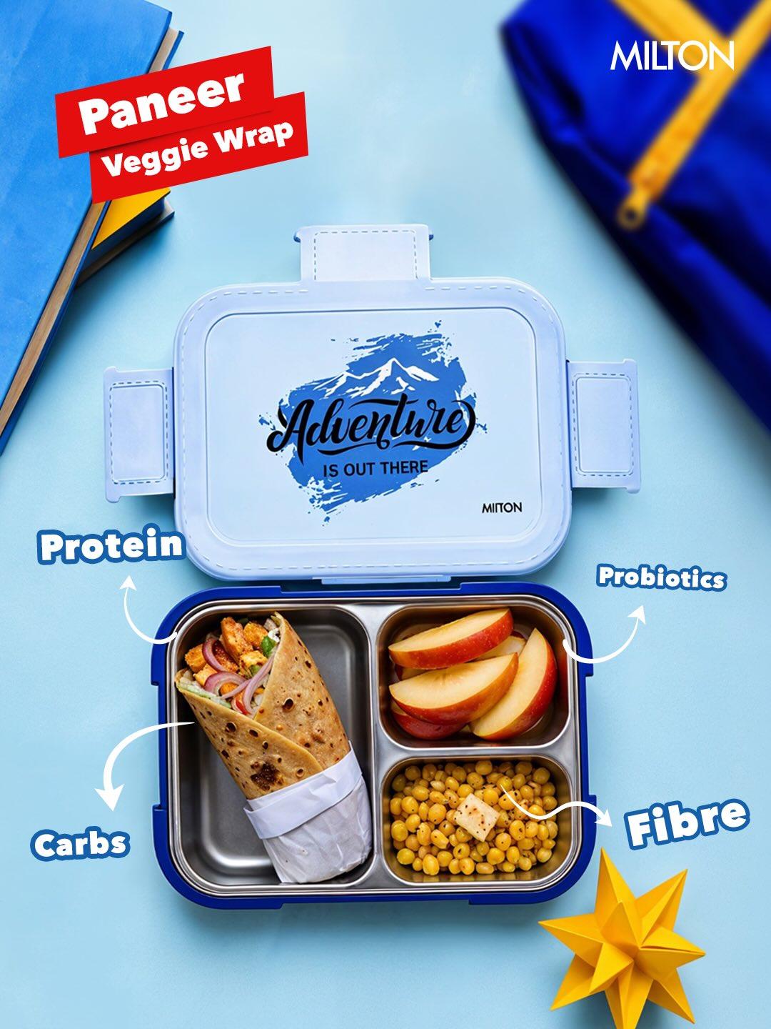 Bravo 3 Steel Thermoware Lunchbox (Milton)