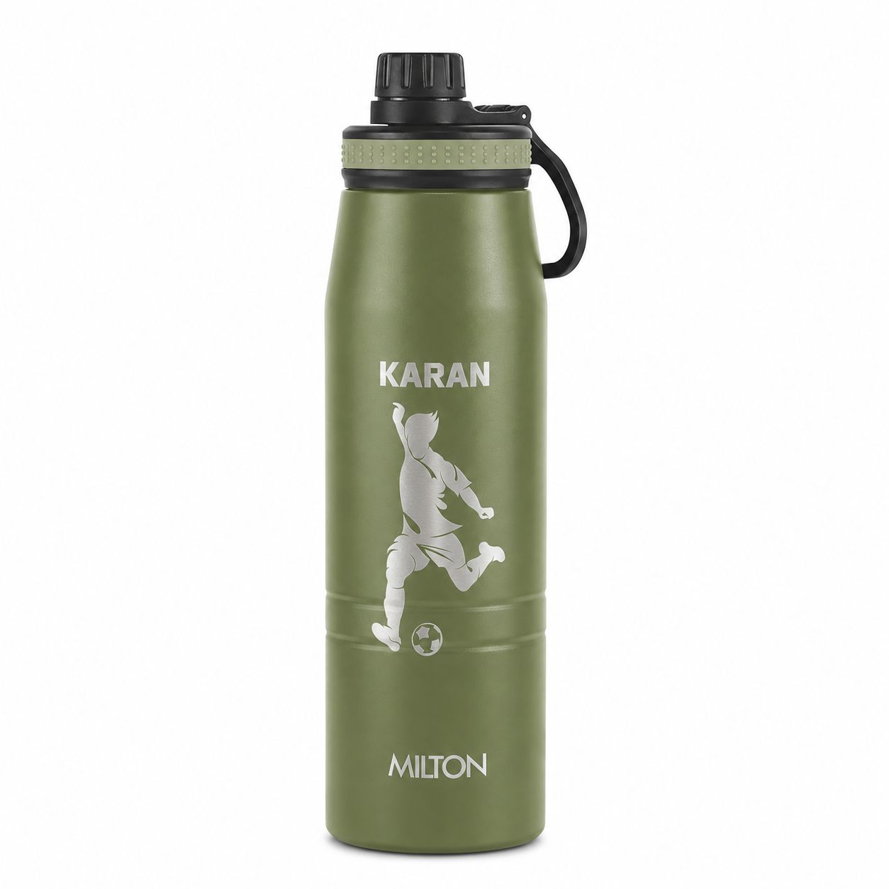 Personalized Sparkle Thermosteel Bottle Football Edition (Milton)