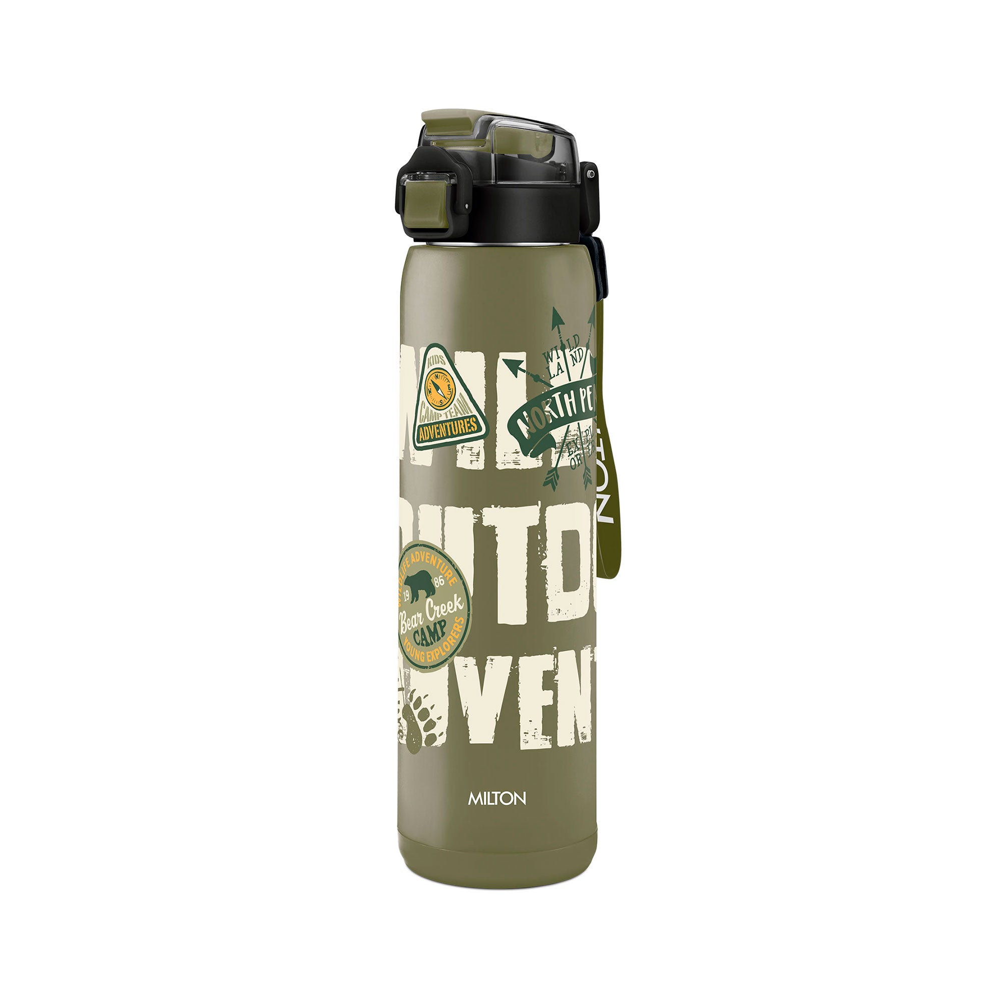 Steel Edge Thermoware Bottle With Twin Lid (Milton)