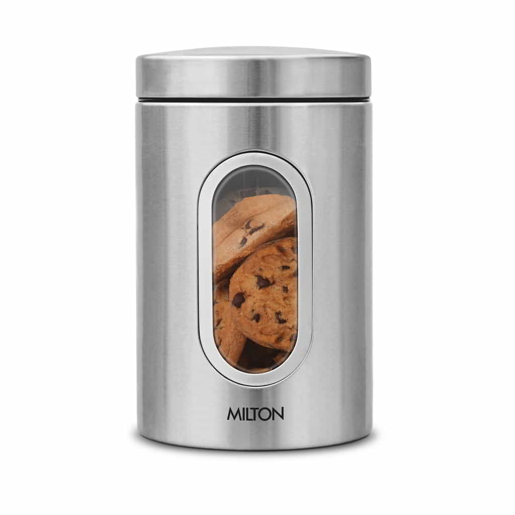 Steel Clear Round Jar